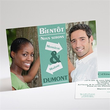 Faire-part mariage destination notre bonheur