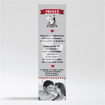 Remerciement mariage vélo vintage photo