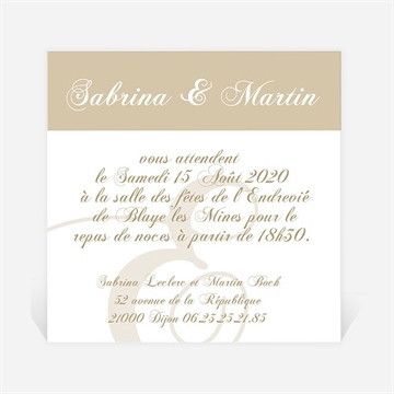 Carton d'invitation mariage tendance et photos