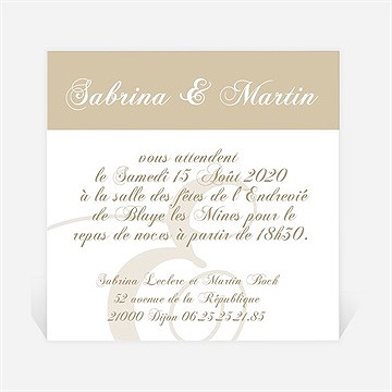 Carton d'invitation mariage tendance et photos