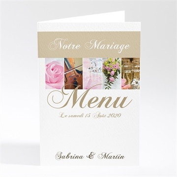 Menu mariage tendance et photos