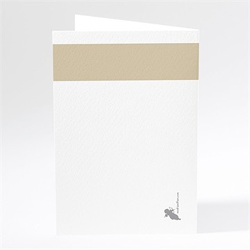 Menu mariage tendance et photos - Dos du menu