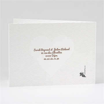 Faire-part mariage a la croisée des chemins - Dos du faire-part