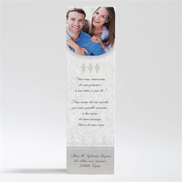 Remerciement mariage beige vintage photo