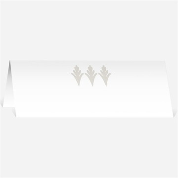 Marque-place mariage beige vintage photo