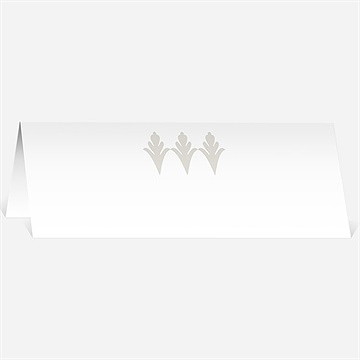 Marque-place mariage beige vintage photo