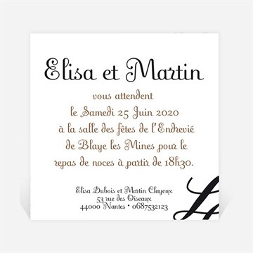 Carton d'invitation mariage enfin le jour j est arrivé !