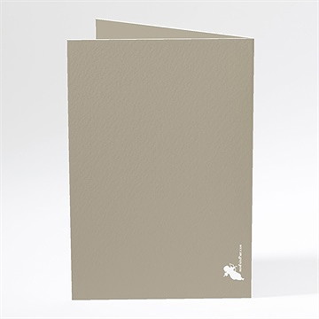 Menu mariage classique recto verso - Dos du menu