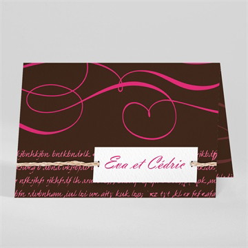 Faire-part mariage symboles d'amour