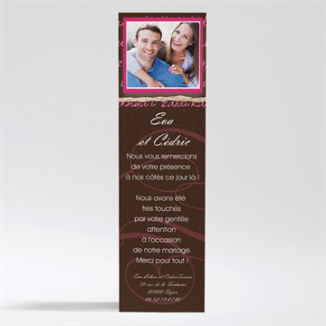 Remerciement mariage symboles d'amour