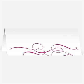 Marque-place mariage symboles d'amour
