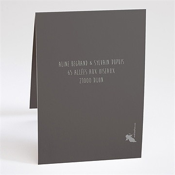 Faire-part mariage oui avec photo! - Dos du faire-part