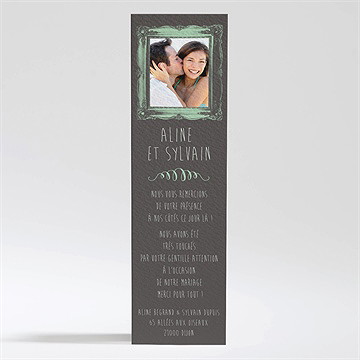 Remerciement mariage oui avec photo!