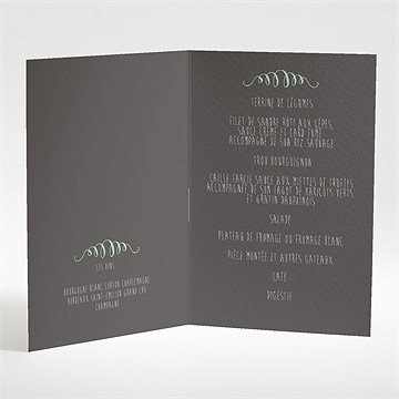 Menu mariage oui avec photo! - Intérieur du menu