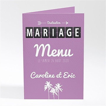 Menu mariage destination mariage