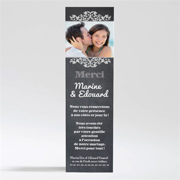 Remerciement mariage belle ardoise mariage