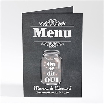 Menu mariage belle ardoise mariage