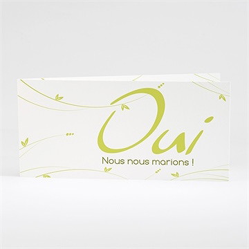 Faire-part mariage moderne et printanier