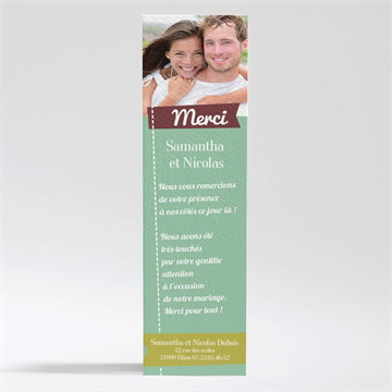 Remerciement mariage fantaisie et joie d'annoncer !