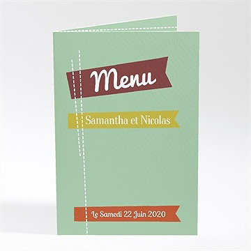 Menu mariage fantaisie et joie d'annoncer !