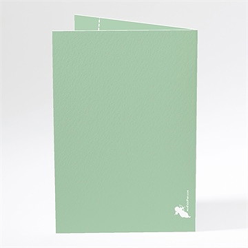 Menu mariage fantaisie et joie d'annoncer ! - Dos du menu