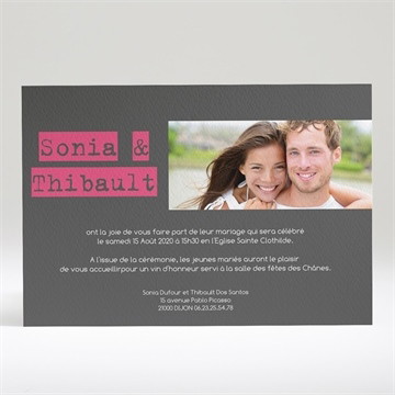 Faire-part mariage notre petite annonce