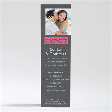 Remerciement mariage notre petite annonce