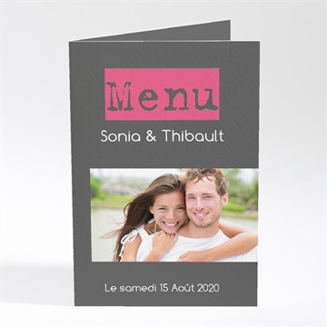 Menu mariage notre petite annonce