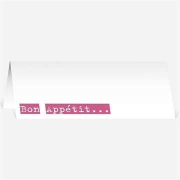 Marque-place mariage notre petite annonce