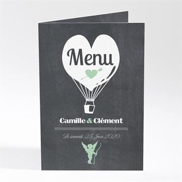 Menu mariage ardoise photo vintage