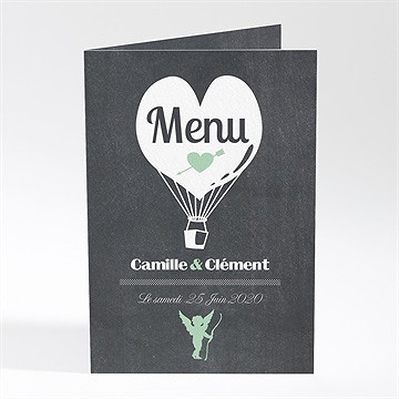 Menu mariage ardoise photo vintage