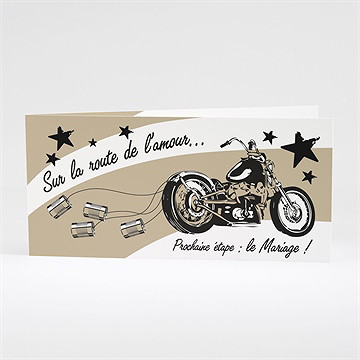 Faire-part mariage moto vintage