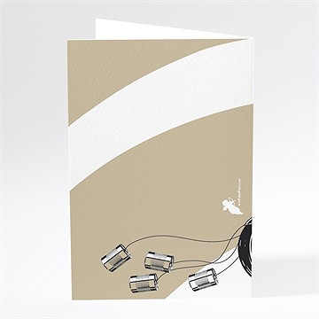 Menu mariage moto vintage - Dos du menu