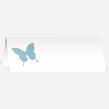 Marque-place mariage le papillon bleu