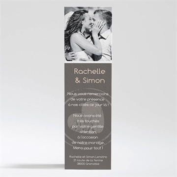 Remerciement mariage annonce originale et vintage