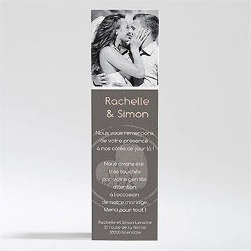 Remerciement mariage annonce originale et vintage