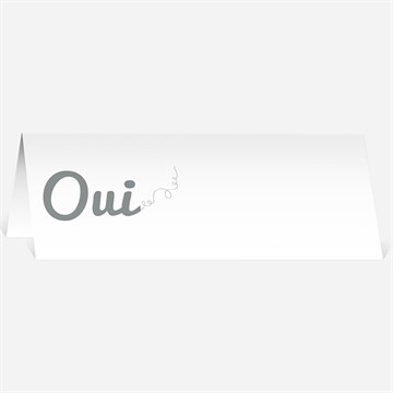 Marque-place mariage toi + moi