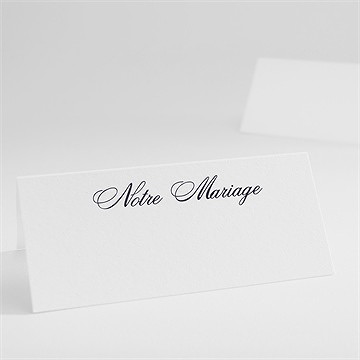 Marque-place mariage motifs floraux et rubans chic