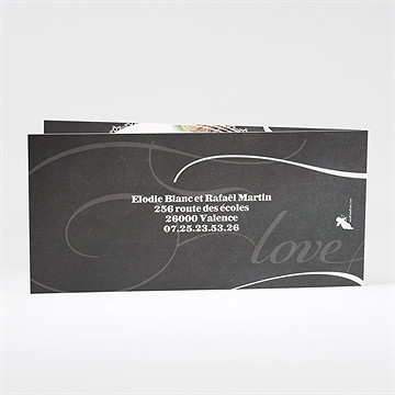 Faire-part mariage love cake - Dos du faire-part