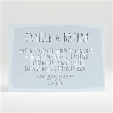 Carton d'invitation mariage associez vous à notre bonheur
