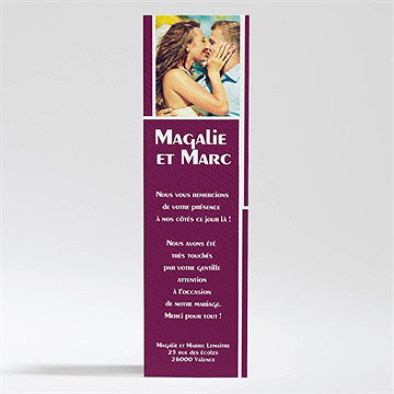 Remerciement mariage mosaïque de nos photos