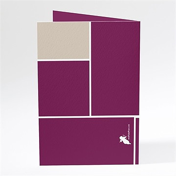 Menu mariage mosaïque de nos photos - Dos du menu