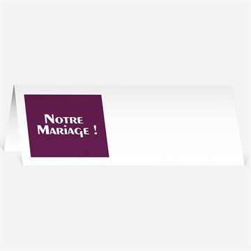 Marque-place mariage mosaïque de nos photos