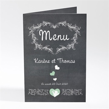 Menu mariage cupidon
