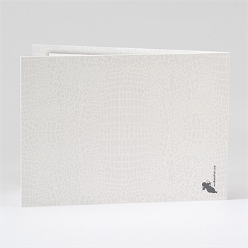 Faire-part mariage trompe l'oeil - Dos du faire-part