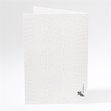 Menu mariage trompe l'oeil - Dos du menu