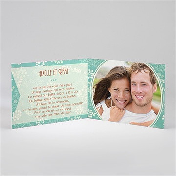 Faire-part mariage lui et moi - Intérieur du faire-part