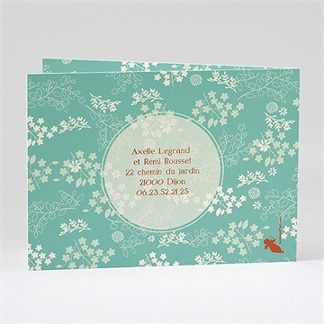 Faire-part mariage lui et moi - Dos du faire-part