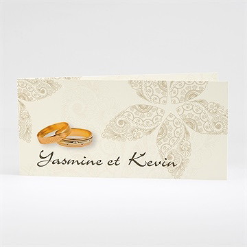 Faire-part mariage romantique byzantin