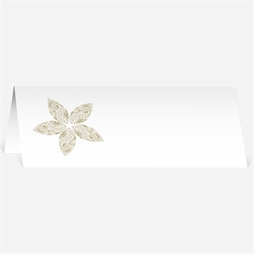 Marque-place mariage romantique byzantin